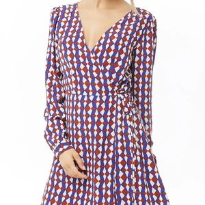 Fun geometric wrap dress from Forever 21 Small
